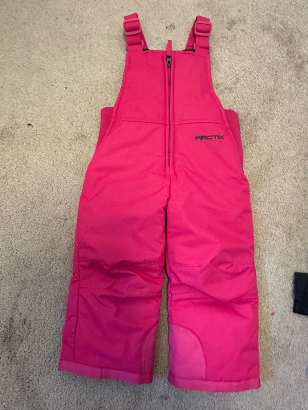 Arctix Kids Bright Pink Insulated Snow Overalls